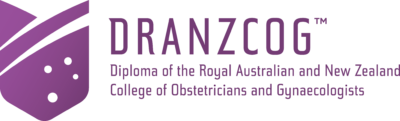 DRANZCOG Logo Horizontal Extended Title Full colour on transparent background TM